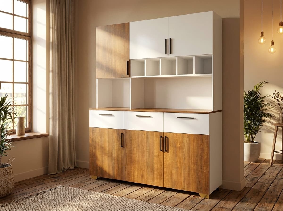 Kitchen pantry buffet and hutch
