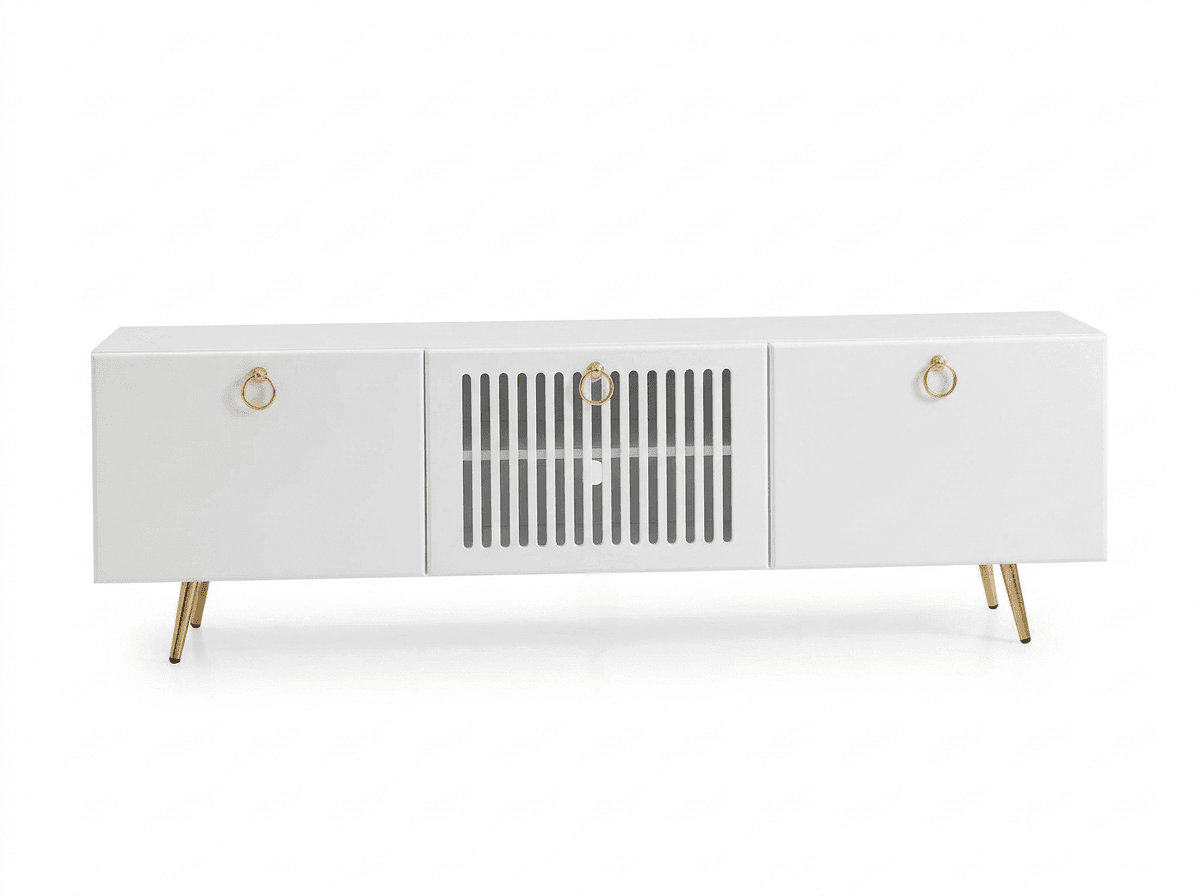Mid-century-inspired TV stand and media console