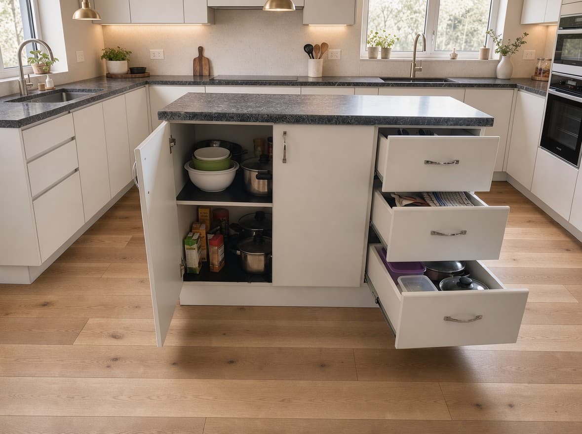 freestanding kitchen cabinet unit